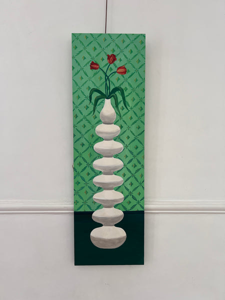 Tulipanes en Jarrón Infinito